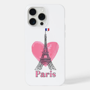 I Love Paris Eiffel Tower France Gift iPhone 15 Pro Max Case