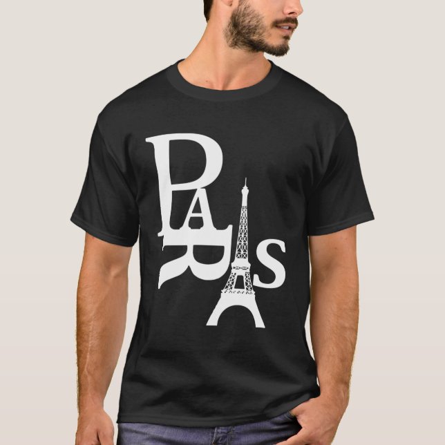 I Love Paris Eiffel Tower France T-Shirt (Front)