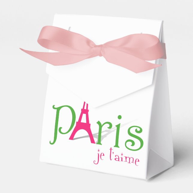 I love Paris Favour Box (Front Side)