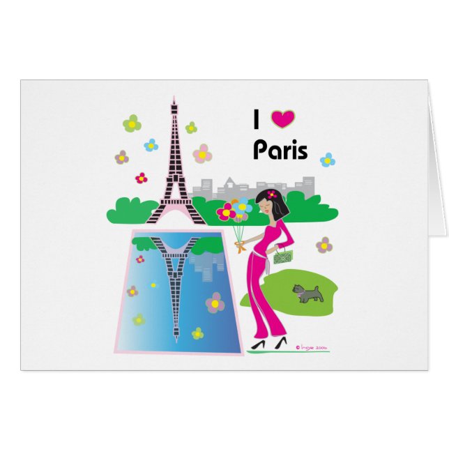I love Paris, France (Front Horizontal)