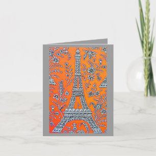 I LOVE PARIS Grey Card