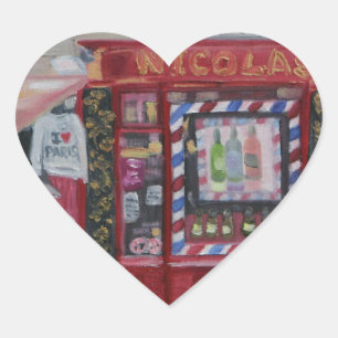 I LOVE PARIS HEART STICKER