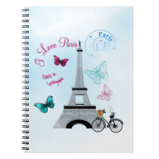 I Love Paris In Springtime Notebook (Front)