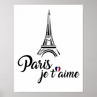 I Love Paris Je t'aime Poster