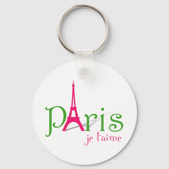 I love Paris Key Ring (Front)