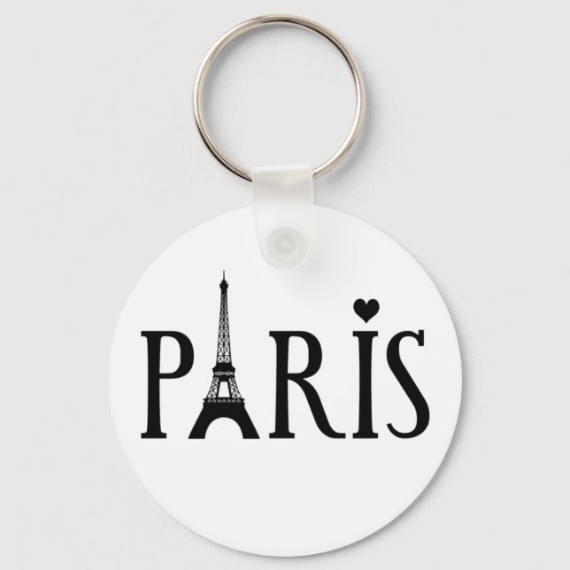 I Love Paris  Key Ring (Front)