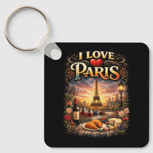 I Love Paris Key Ring