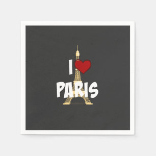I Love Paris Napkin