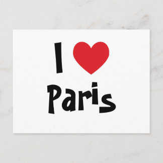 I Love Paris Postcard