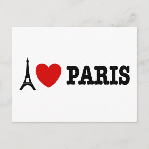 I Love Paris Postcard