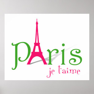I love Paris Poster