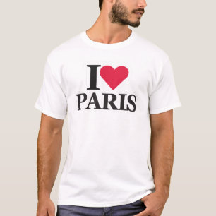 I Love Paris, Romantic Travel-Inspired Paris T-Shirt