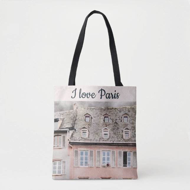 I Love Paris Rooftop Scene  Tote Bag (Front)
