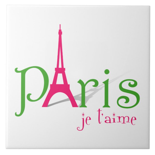I love Paris Tile (Front)