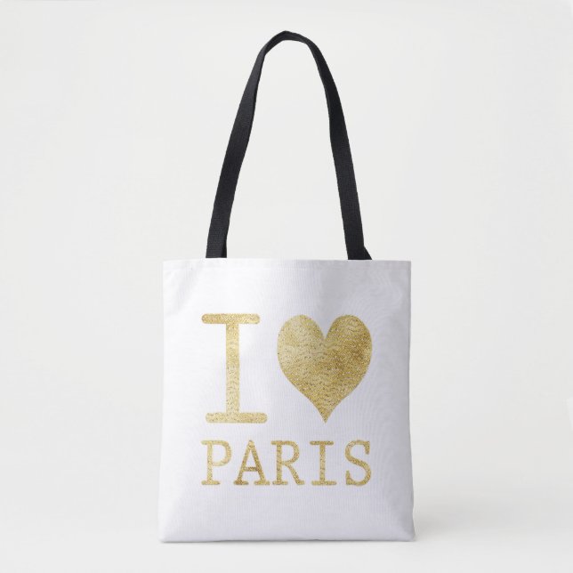 I Love Paris Tote Bag (Front)