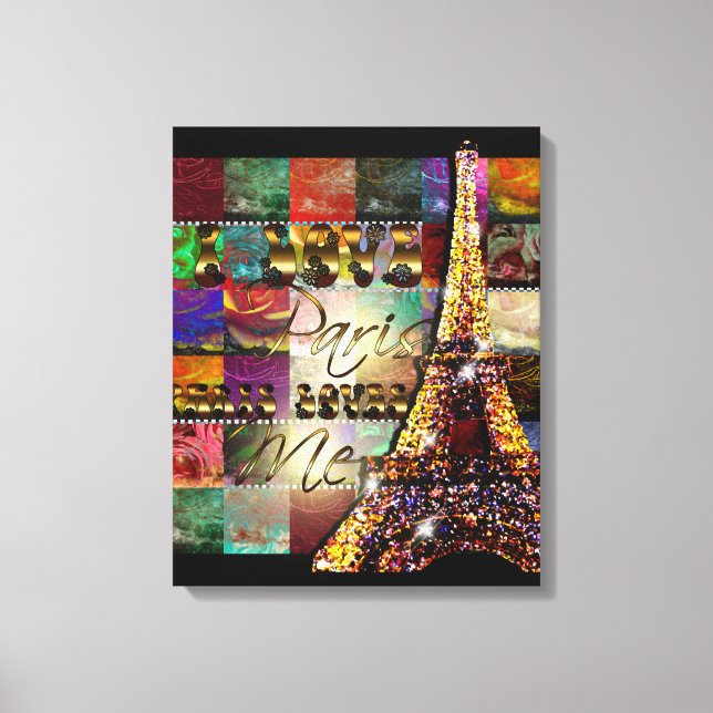 I Love Paris - Wrapped Canvas (Front)