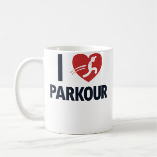 I Love Parkour Wall Run Traceur Training Jumper Pa Coffee Mug