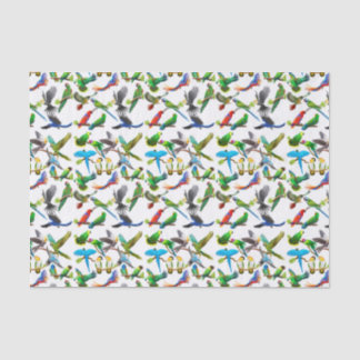 I Love Parrots Tissue Paper