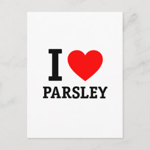 I Love Parsley Postcard