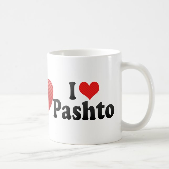 I Love Pashto Coffee Mug (Right)