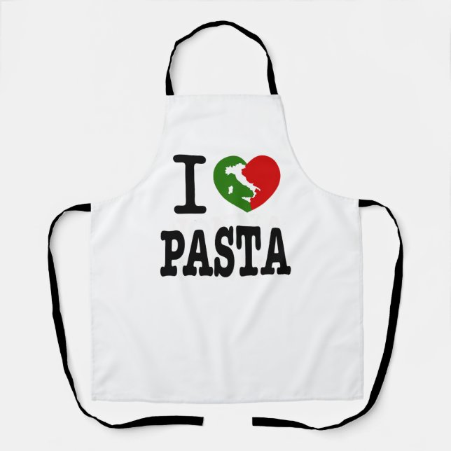 I Love Pasta Apron  (Front)