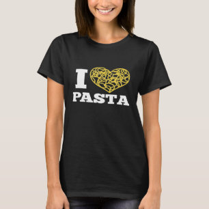 I Love Pasta Cute Spaghetti Italian Food Heart T-Shirt