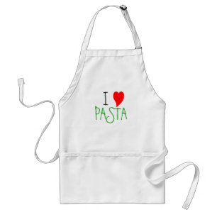 I Love Pasta Heart Standard Apron