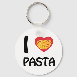 I love Pasta Key Ring