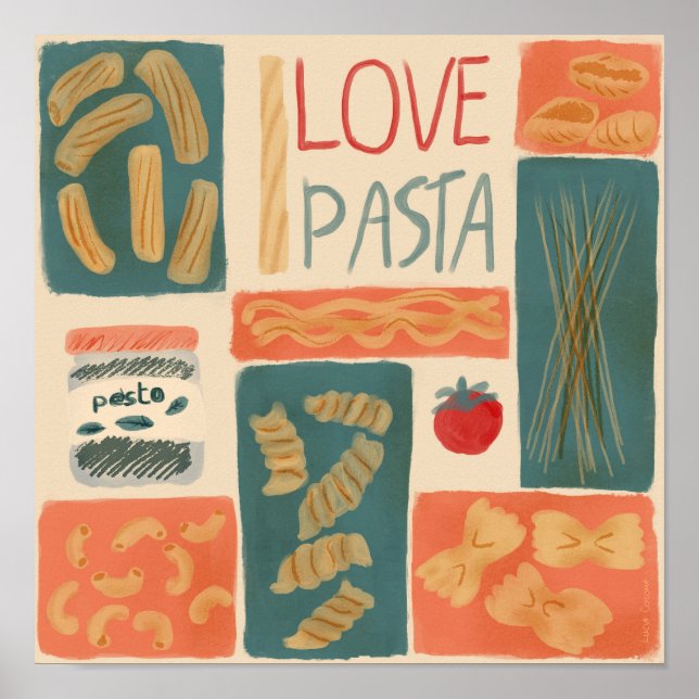 I love pasta poster (Front)