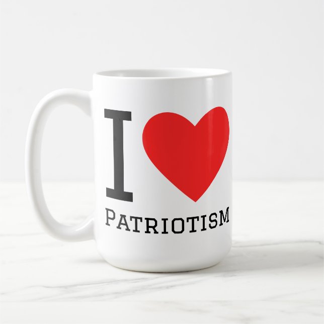 I love patriotism coffee mug (Left)