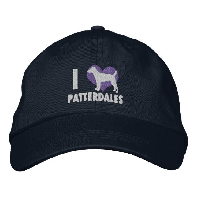 I Love Patterdales Embroidered Hat (Blue) (Front)