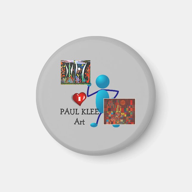 I Love Paul Klee Art Magnet (Front)