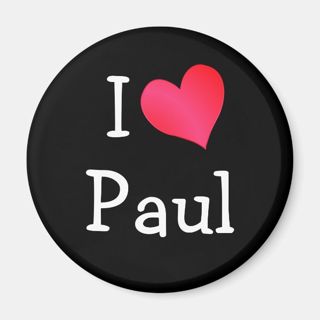 I Love Paul Magnet (Front)