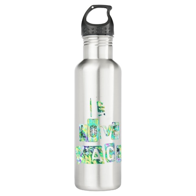 I Love Peace 710 Ml Water Bottle (Front)