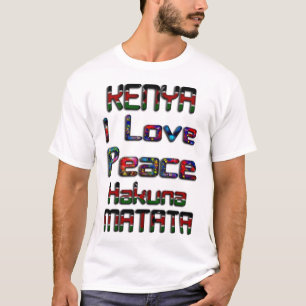 I Love Peace and Unity Kenya T-Shirt