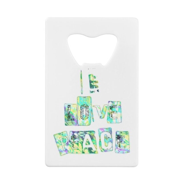 I Love Peace Beautiful Art Print Text Design (Back)