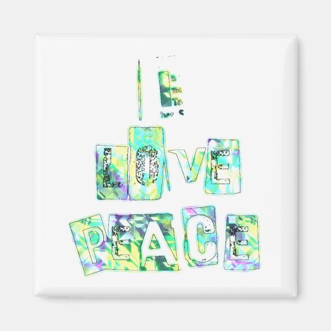 I Love Peace Magnet (Front)