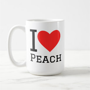 I love peach coffee mug