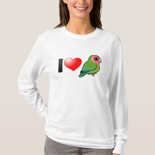 I Love Peach-faced Lovebirds T-Shirt