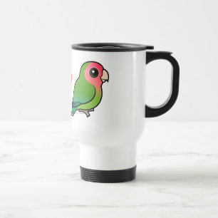 I Love Peach-faced Lovebirds Travel Mug