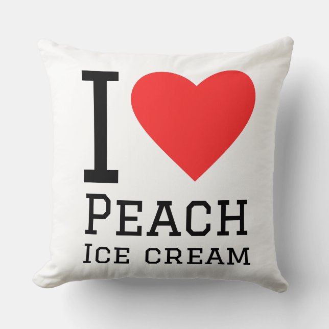 I love peach ice cream cushion (Front)