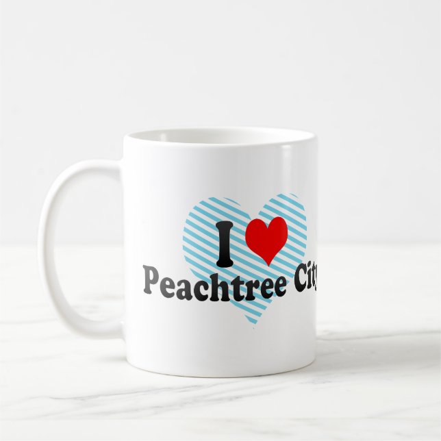 I Love Peachtree City, United States Coffee Mug (Left)