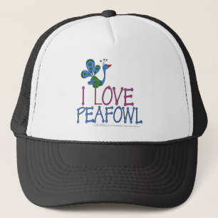 I Love Peafowl Trucker Hat