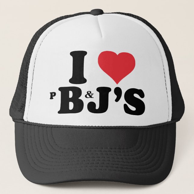 I love peanut butter and jelly's shirt trucker hat (Front)