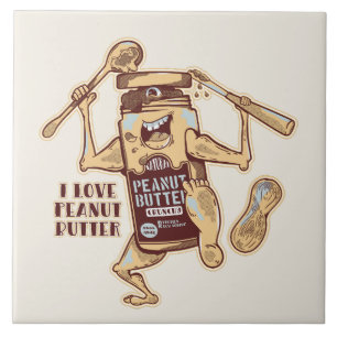 I LOVE PEANUT BUTTER TILE