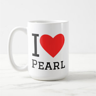 I love pearl coffee mug