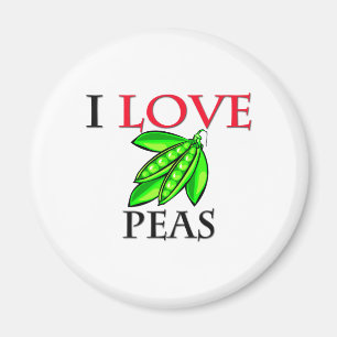 I Love Peas Magnet