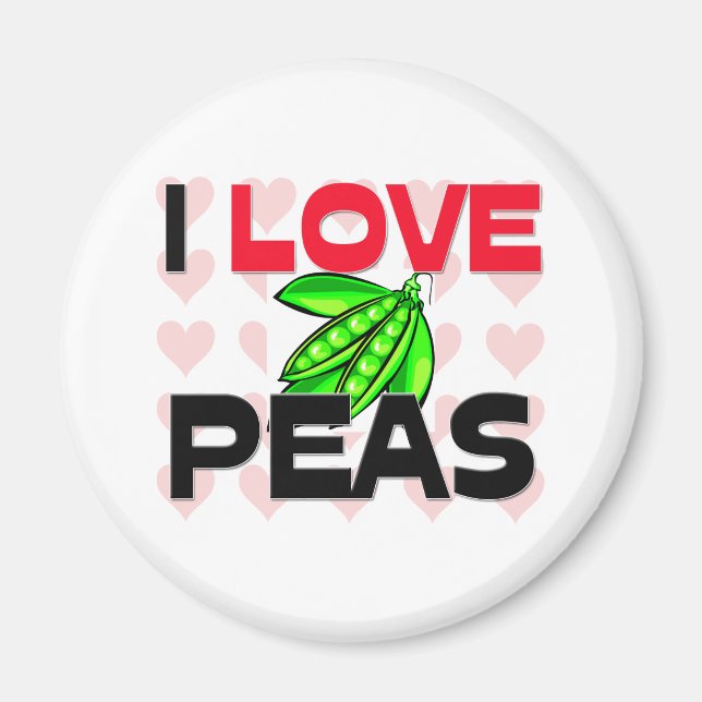 I Love Peas Magnet (Front)