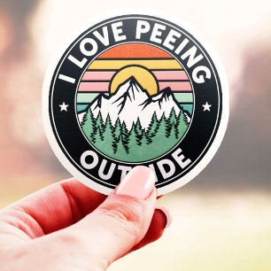 I Love Peeing Outside Nature Lover Vinyl