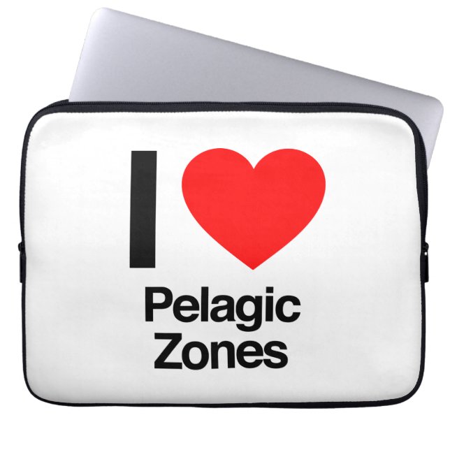 i love pelagic zones laptop sleeve (Front)
